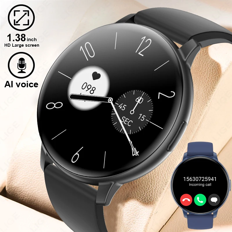 

LIGE New Unisex Bluetooth Call Smart Watch Men Multi-Sport Mode Heart Rate Health Monitoring Waterproof Fitness Smartwatch Women
