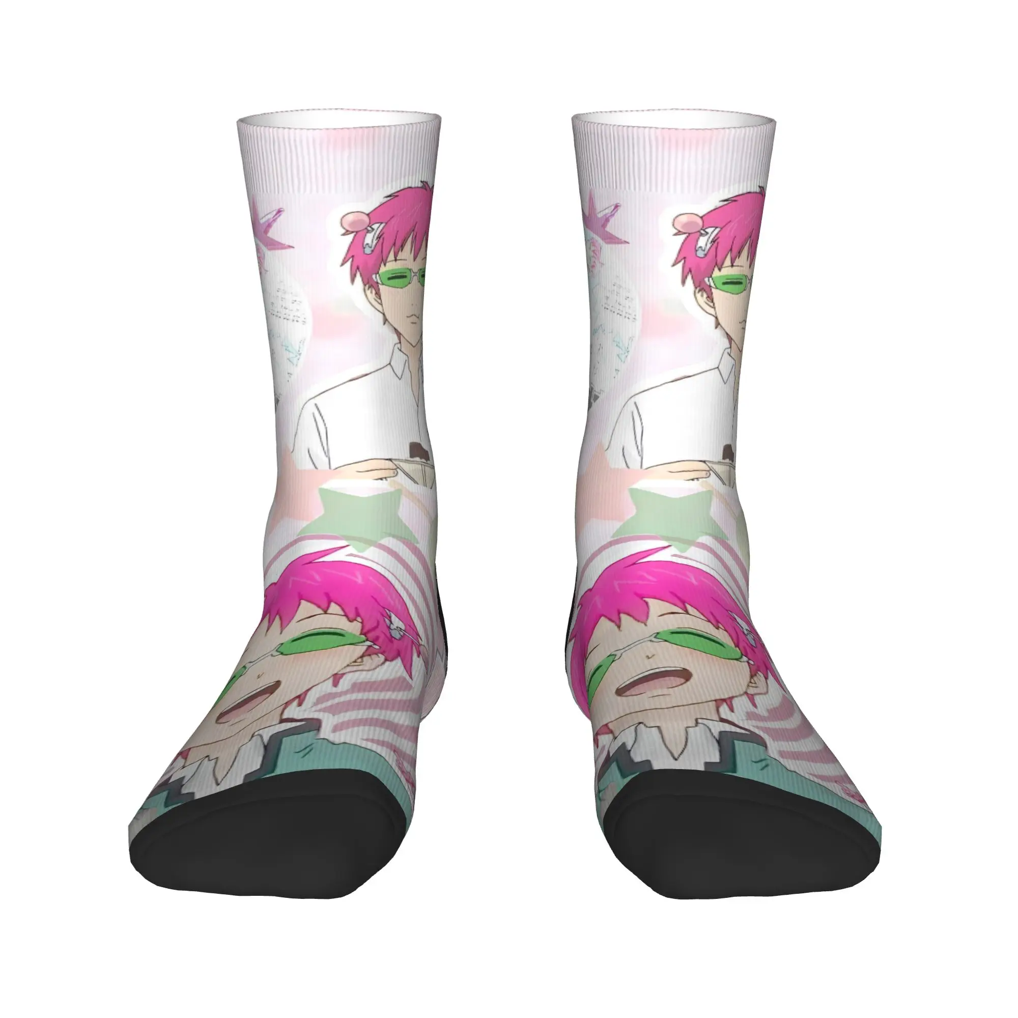 Saiki K Anime calcetines medias de invierno hombres modernos calcetines de alta calidad diseño al aire libre calcetines antibacterianos