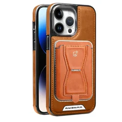 Strong Magnetic Leather Wallet Card Holder Case for Magsafe IPhone 13 12 14 15 Pro Max Plus 15Pro I15 ProMax 14Pro Macsafe Cover