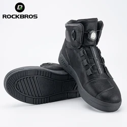 ROCKBROS Motorcycle Men's Shoes Fit Four Season Flat Boots Cycling Shoes Casual Sports Footwear Hiking Moto Bike Sneakers Shoes