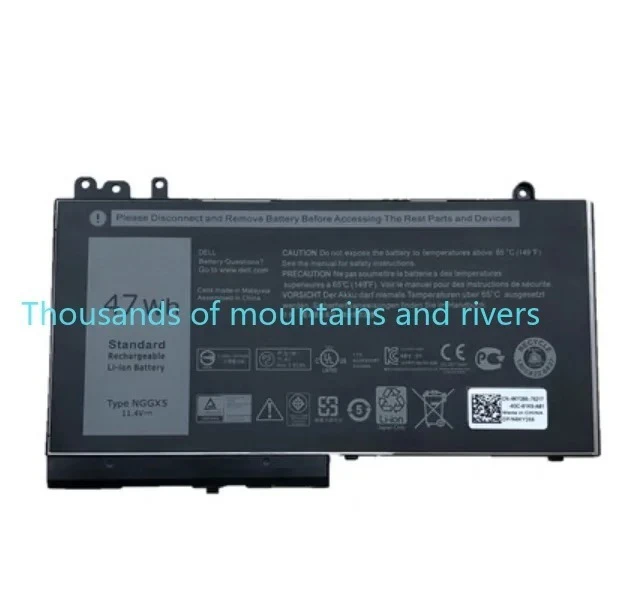 

NGGX5 Laptop Batteries For DELL LatitudeE5270 E5470 M3510 E5570 E5550 E5570 JY8D6 954DF 0RDRH9 11.4v 47Wh RechargeableBattery