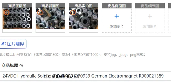 

Электромагнитная катушка 24VDC для гидравлических систем R901370939, немецкий электромагнит R900021389