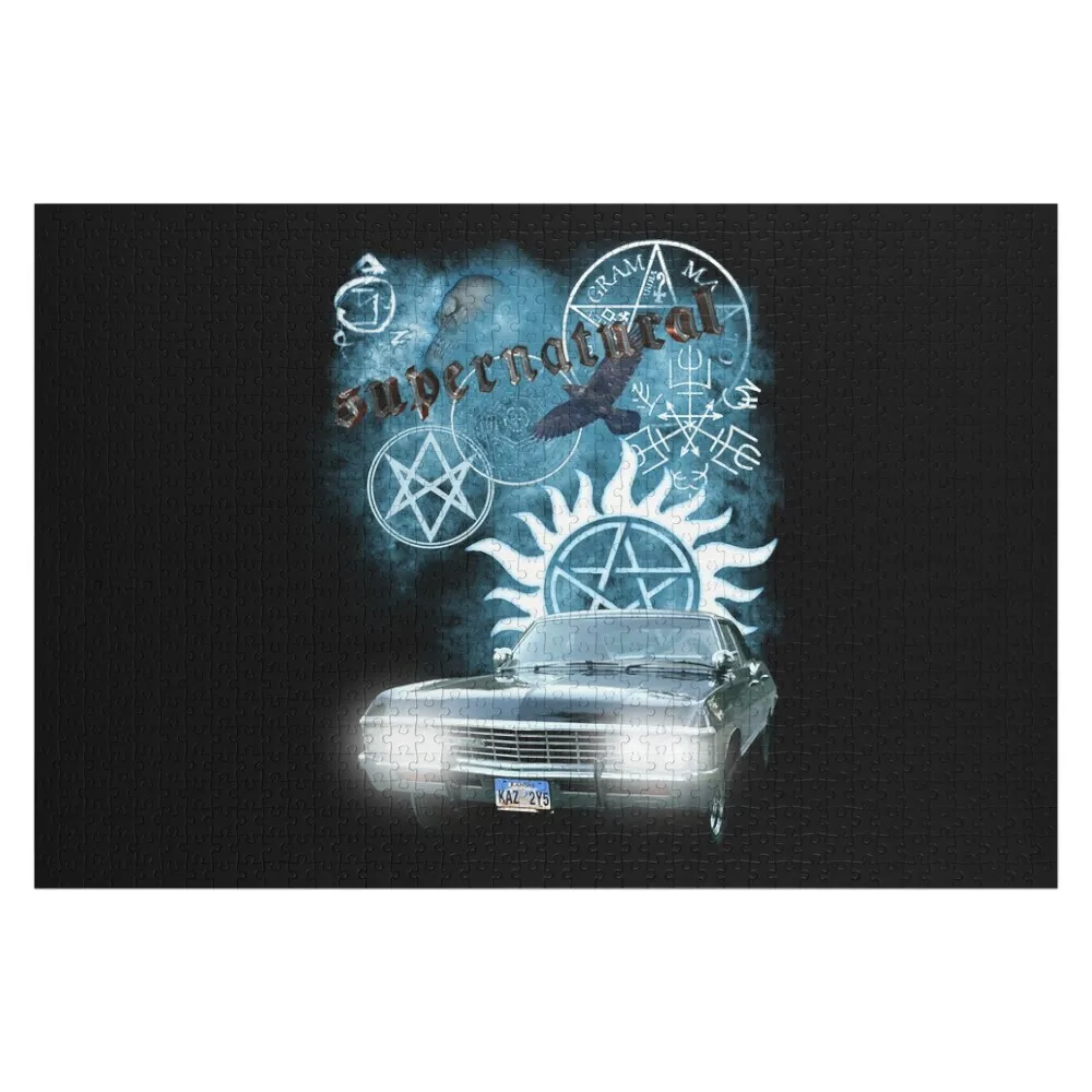 

Supernatural vintage Jigsaw Puzzle Woods For Adults Custom Name Child Toy Wooden Name Custom Personalized Photo Puzzle