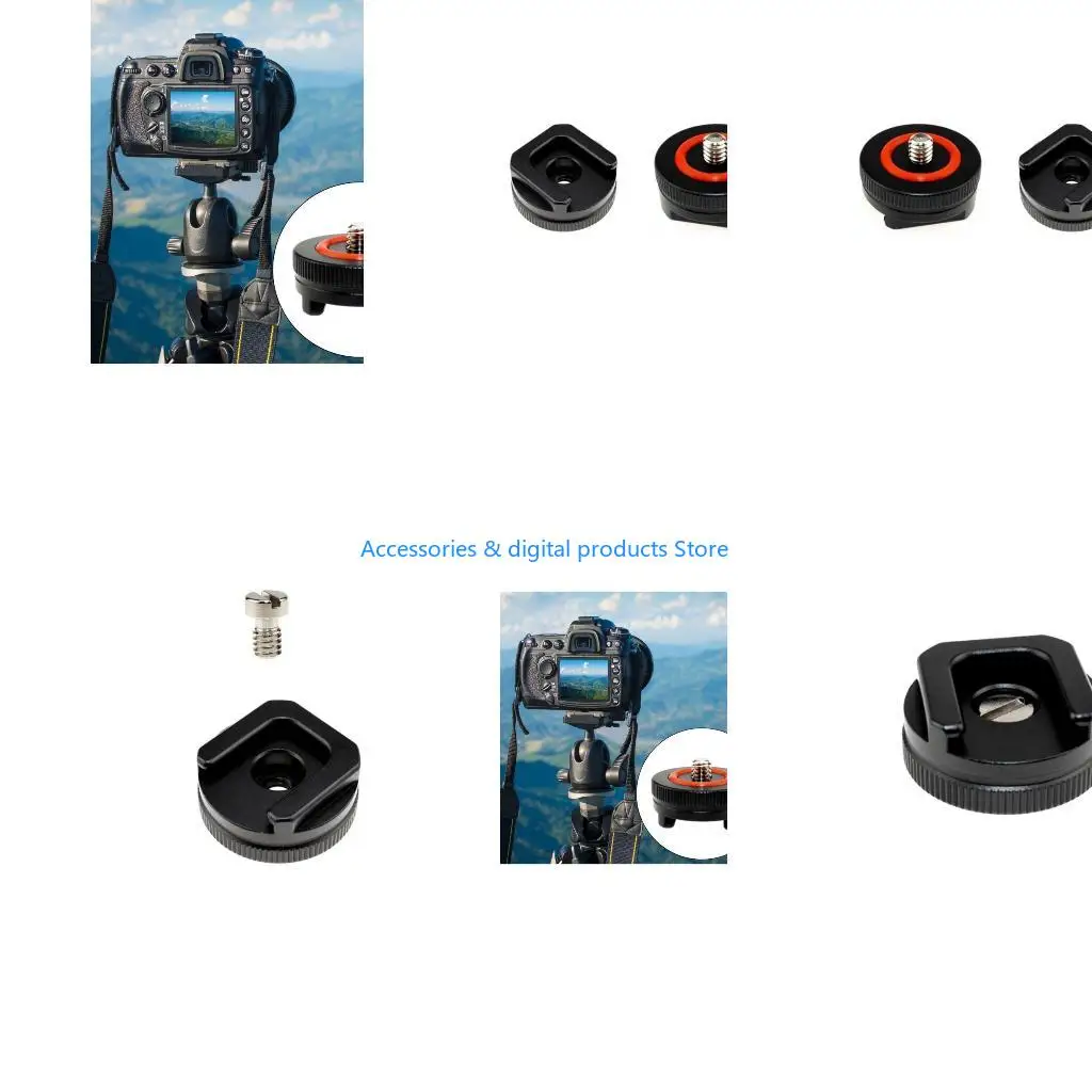 77JD DSLR Camera Hot Shoe Adapter with 1/4