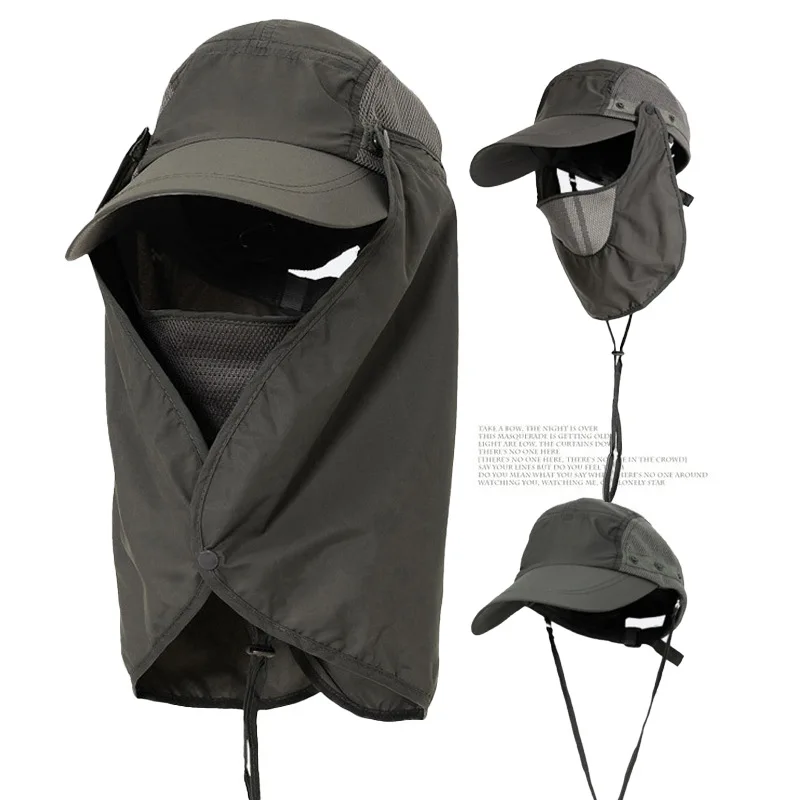 bone-de-pesca-esporte-ao-ar-livre-caminhadas-viseira-chapeu-guarda-uv-rosto-pescoco-capa-pesca-protecao-solar-bone-headwaer