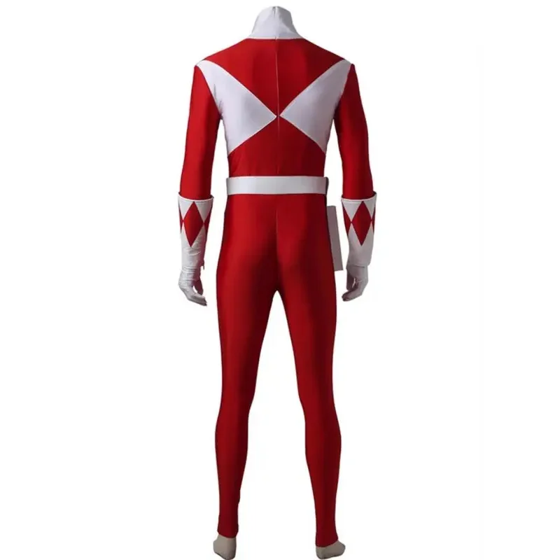 زي الهالوين 2025 Kyoryu Sentai Zyuranger Geki Red Ranger أزياء تنكرية مخصصة بأي حجم
