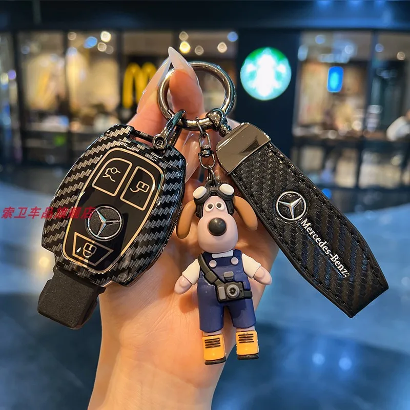 

Car Key Case Cover for Mercedes Benz CLS CLA GL R SLK AMG A B C S Class Keys Protection Covers