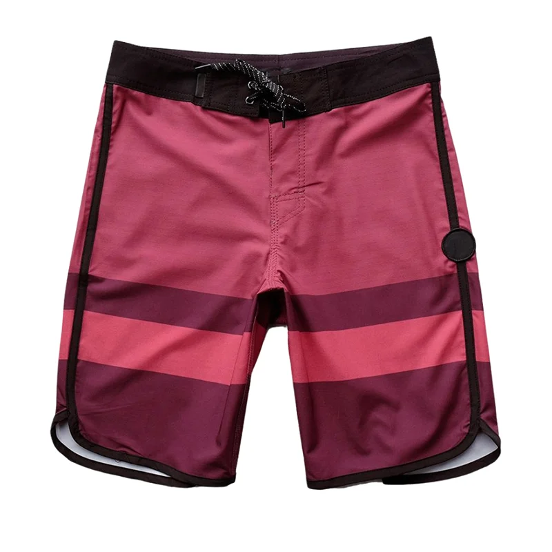 Elastische Sneldrogende Skateboardshorts, Gestreepte Contrasterende Badpakken, Strandshorts Voor Vakanties, Casual Herenkleding Fitness 2024