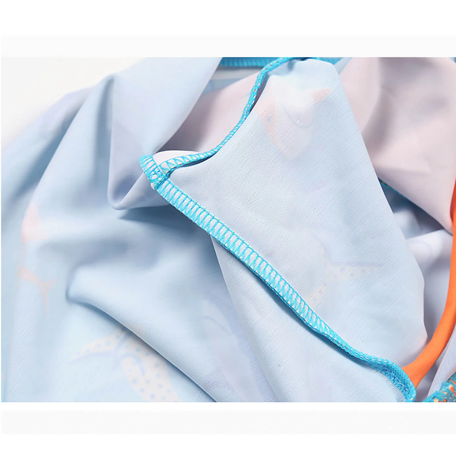 New Boys 3 Pieces Shark-patterned Swimwear Set Long Sleeve Top with Shorts Sunshade Cap Quick-dry Swimsuit Summer Bathing Suit