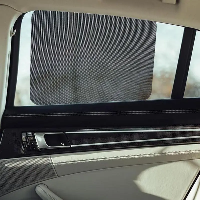 

Солнцезащитная пленка для бокового окна автомобиля 2X Автомобильные солнцезащитные козырьки для бокового окна с защитой от УФ-излучения, ПВХ, блокировка стекла, электростатическая сетка, наклейка для внедорожников