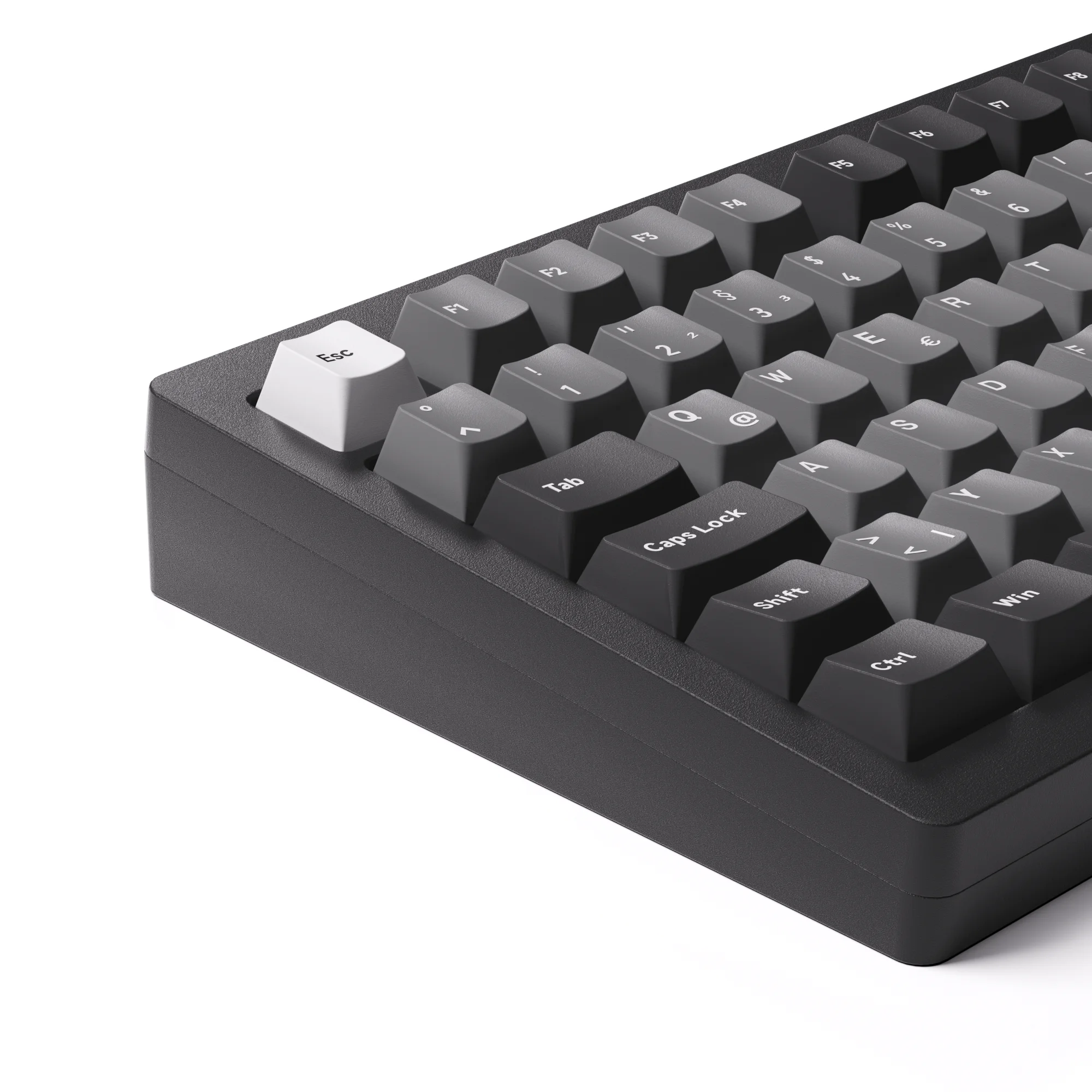 Imagem -05 - Akko Monsgeek M1w v3 Preto Prata Multi-modo 75 Teclado Mecânico Iso uk de Layout Nórdico Caixa de Alumínio Junta Hot Swap Rgb