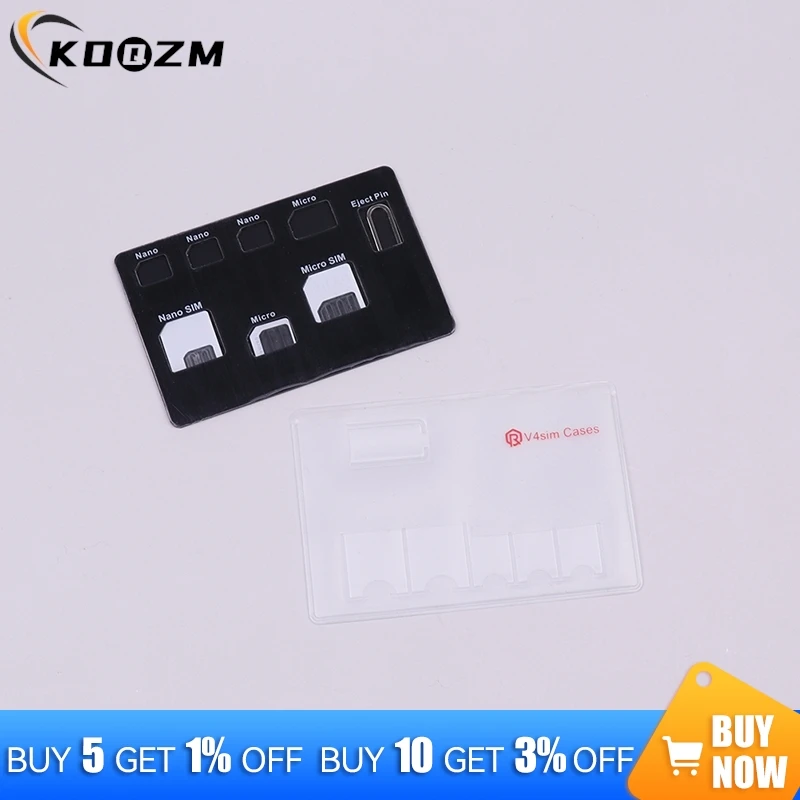 Slim SIM Card Holder And Microsd Card Case Storage And Phone Pin Included