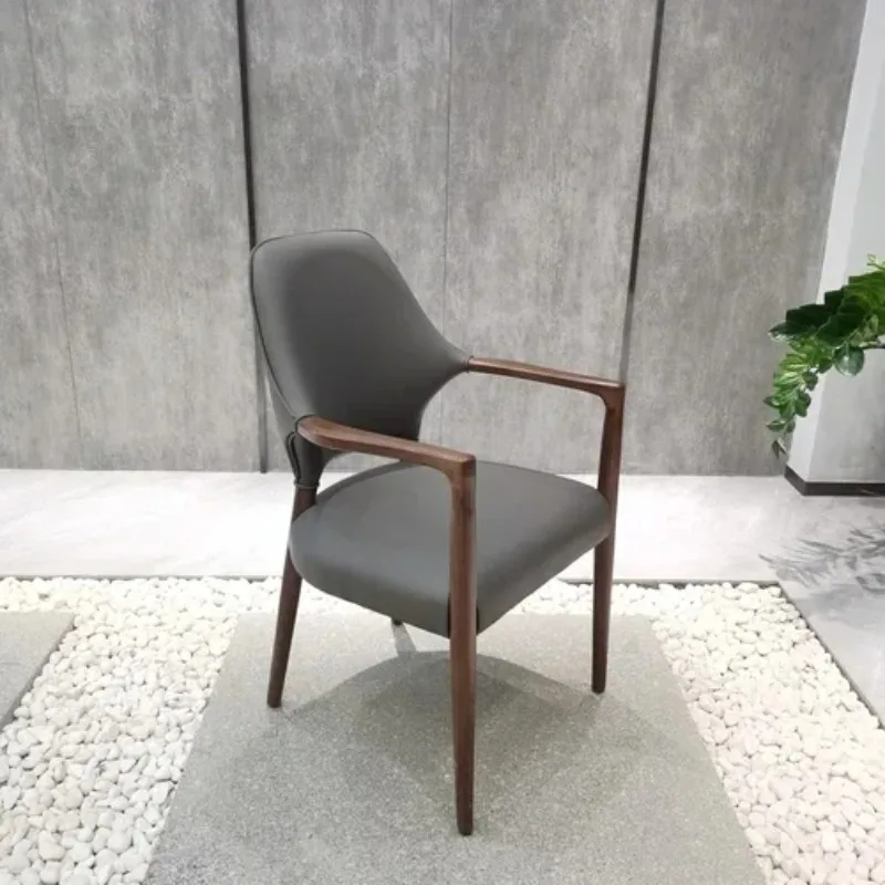 balcony Computer Wooden Backrest Dining Chairs Salon Comfortable Luxury Ergonomic leisure Chairs Cafe Cadeira Balcony Furniture