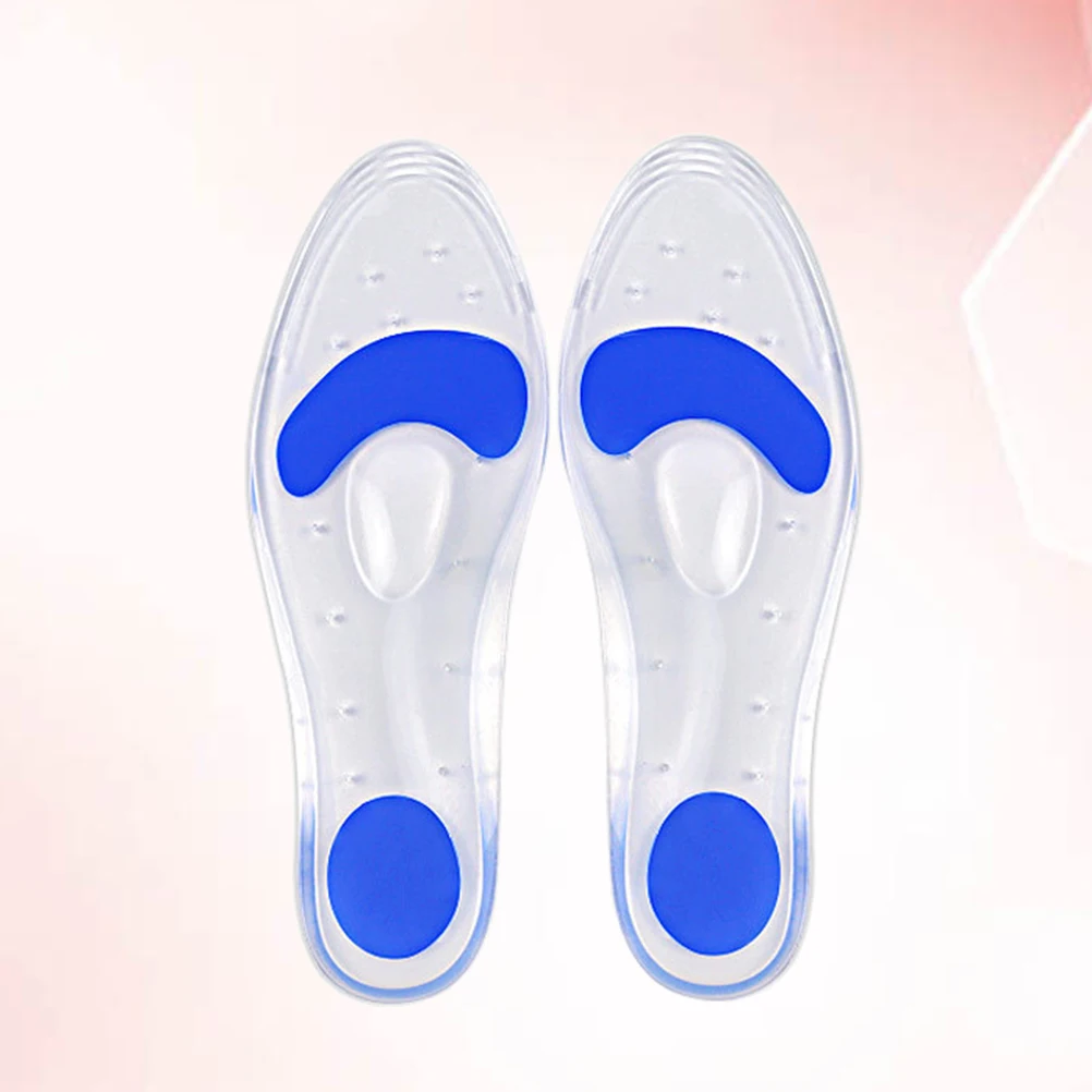 

1 Pair Silicone Insoles Shock Absorbing Massage Cushion For Sports Foot Care Arch Support Shoe Pads Men Women Size Xl