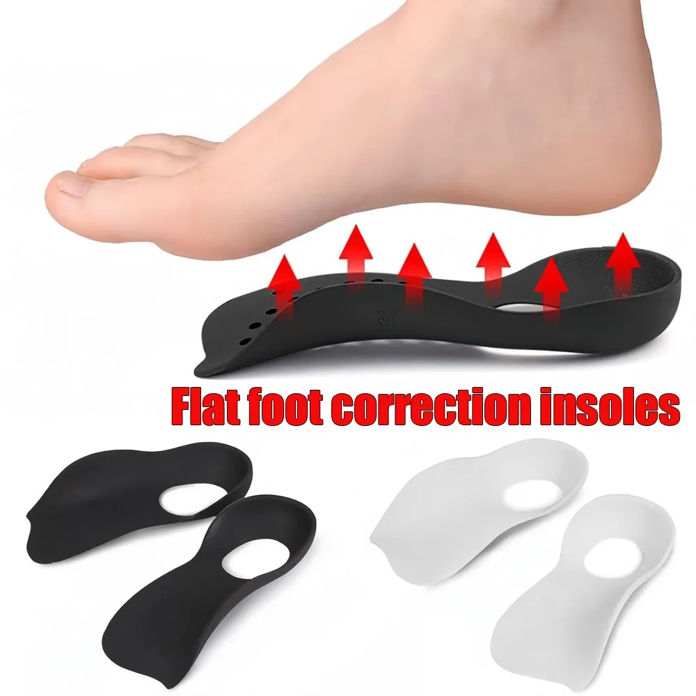 1 paire d'inserts de soutien de la voûte plantaire, matériau TPR confortable, idéal pour femmes, ajustement universel, favorise l'alignement approprié du pied, correcteur, Insolev