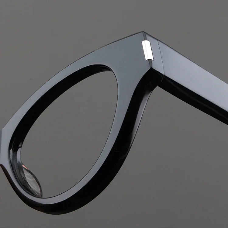 Gafas de acetato para hombres y mujeres, marco de anteojos de ojo de gato, grueso, hecho a mano, de alta calidad, graduadas, gafas de lectura para miopía, nueva marca de lujo