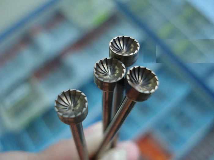 6Pcs /lot Cup Burs 0.7mm-2.9mm Steel Burs Jewelry Engraving Tool For One Size