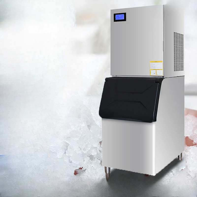 Snowflake ice machine commercial 300kg ice crusher automatic hot pot shop supermarket large snowflake machine