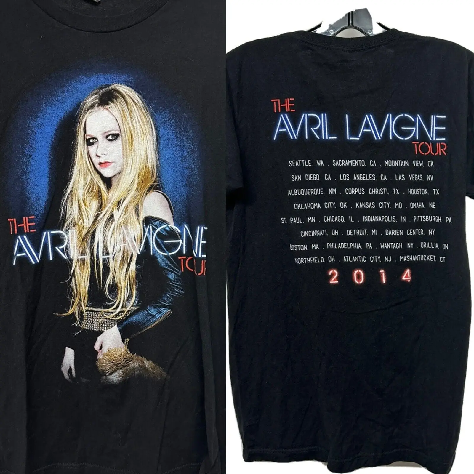 افرول لافين 2014 تور تي شيرت