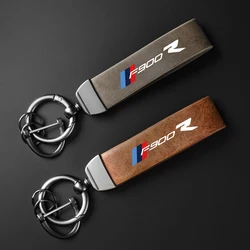High-Grade Leather Motorcycle Keychain Holder Keyring For BMW F900R F900 R F 900R Accessories