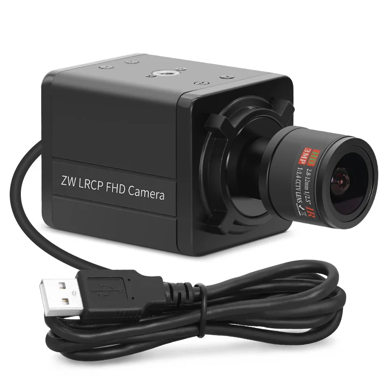

2MP CMOS M12 Varifocal 2.8-12mm USB Camera Plug & Play SDK Compatible 2592x1944 25fps Windows Linux Android Mac OS