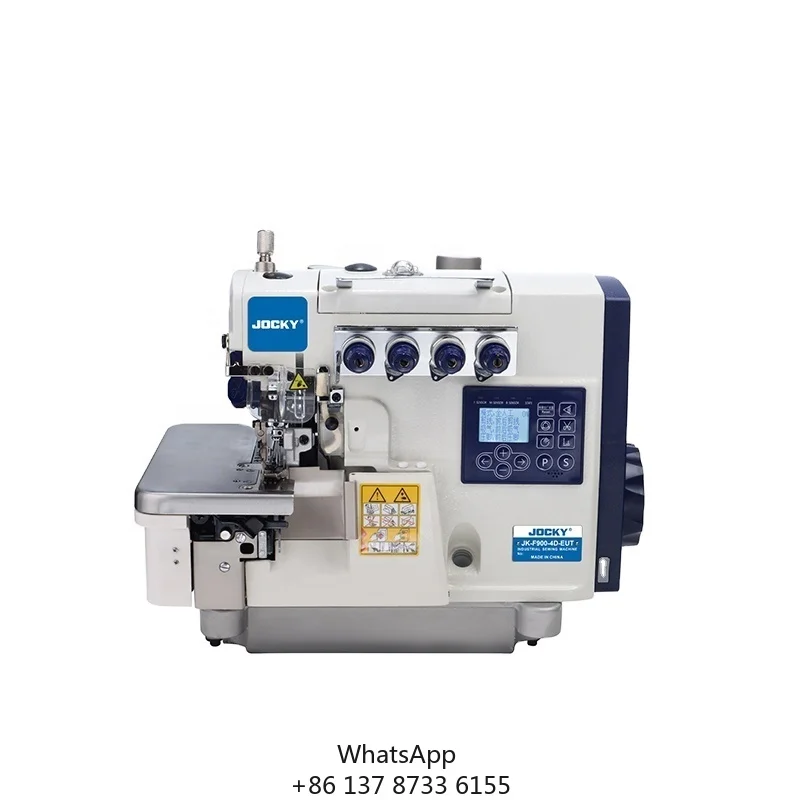 JOCKY JK-F900-4D-EUT Computerized Industrial 4 Threads Overlock Sewing Machine Auto Trimmer