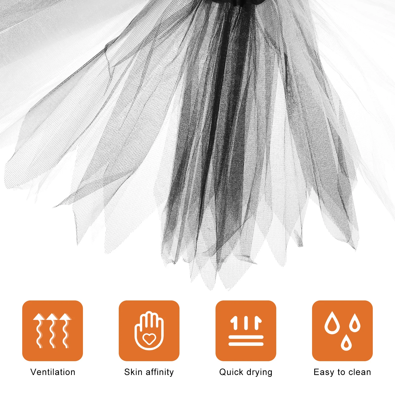 

1pc Kids Tulle Black White Bubble Tulle Skirt Girls Girl Dancing Skirt Dancing Party Costume Tutu Pettiskirt