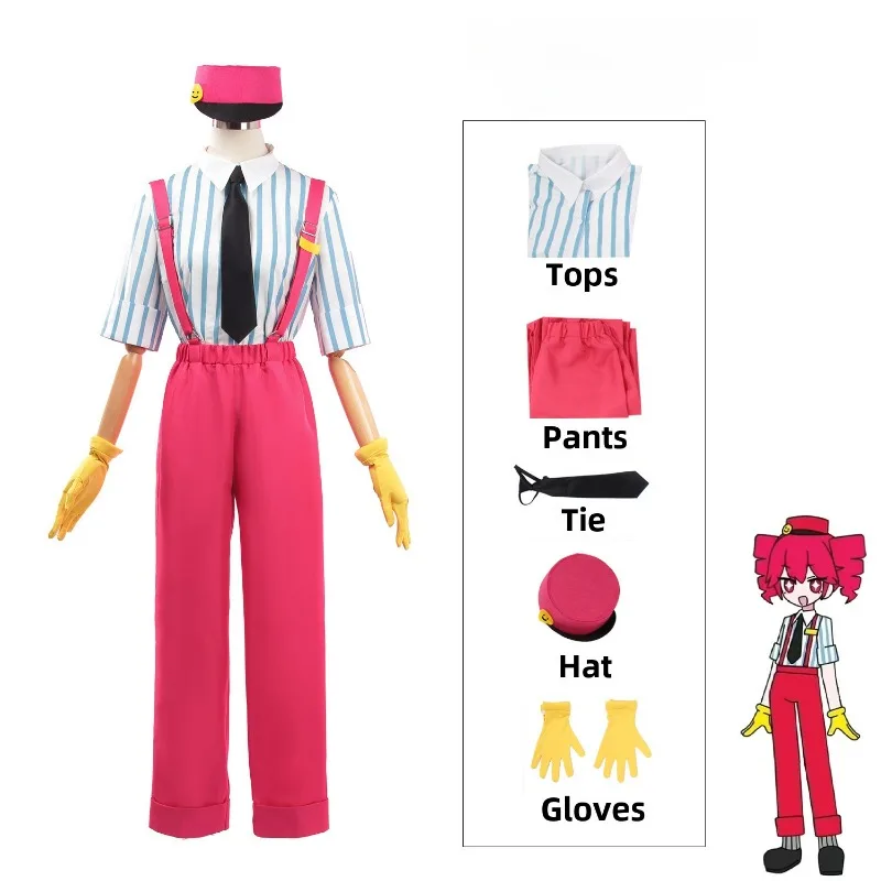 أنيمي لعبة Sekai الملونة المرحلة تيتو تأثيري ازياء قميص السراويل موحدة قبعة قفازات التعادل دعوى هالوين كرنفال ملابس للحفلات
