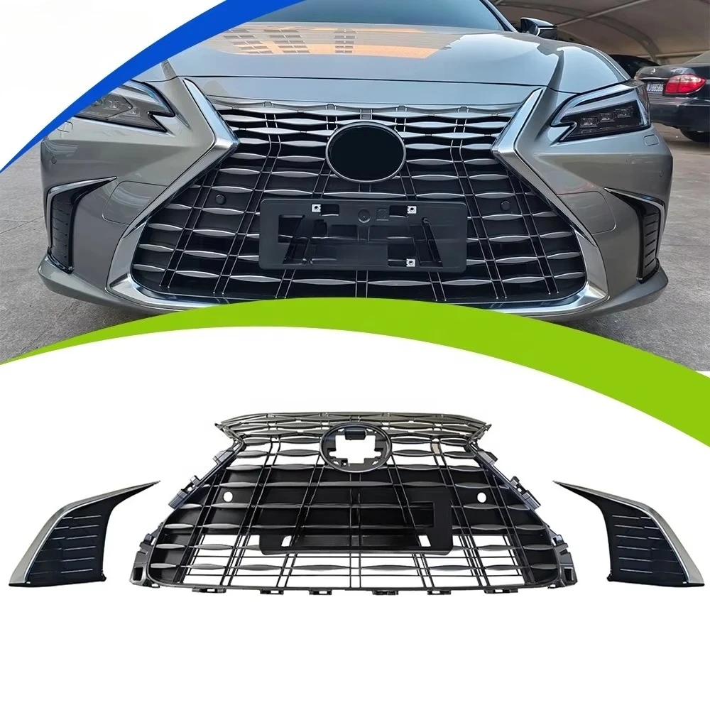 Upgrade Front Grille Suitable for ES 2018-2025 ES300H ES350 ES200 Car Grille with Headlamp&Rear lamp