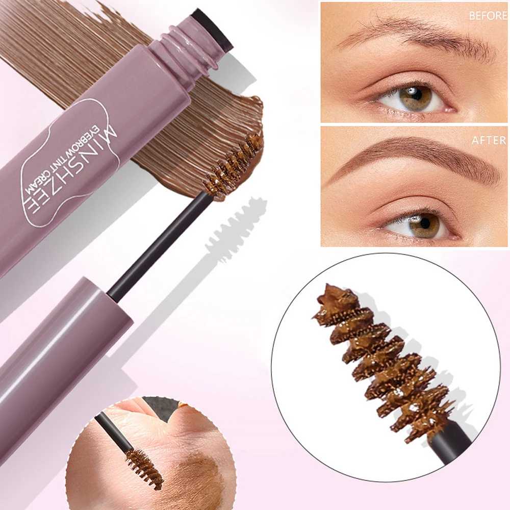 Waterdichte Wenkbrauw Tinting Crème Natuurlijke Langdurige Slijtage Wenkbrauw Gel Verf Wenkbrauw Tint Mascara Niet Vervagen De Hele Dag 3d Wenkbrauw Make-Up