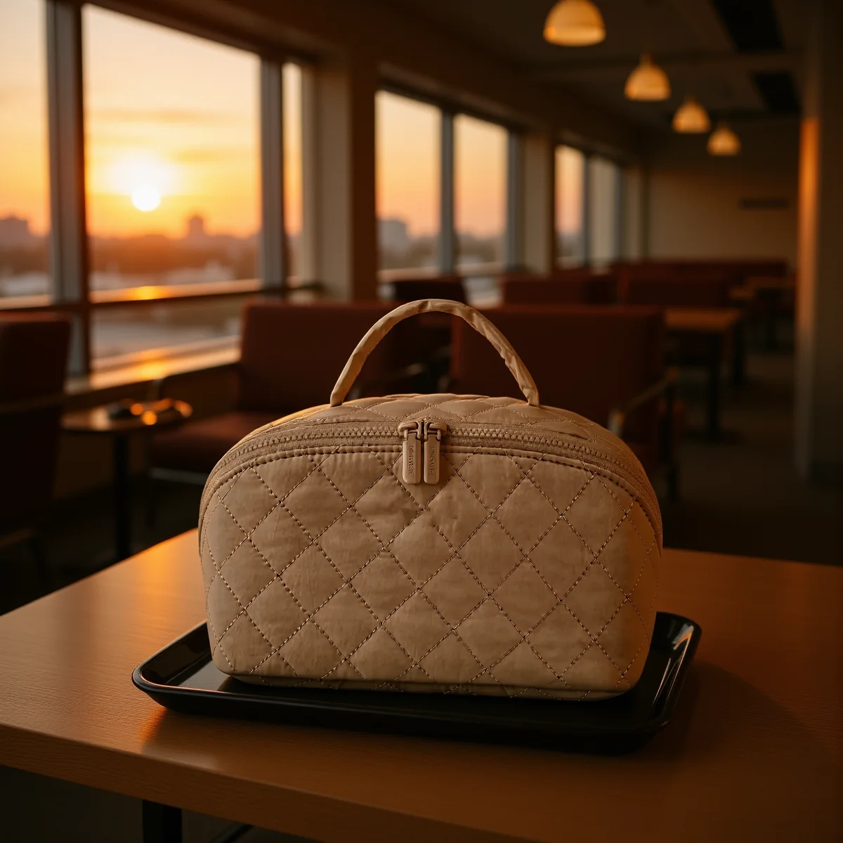 대용량 휴대용 화장품 가방 방수 여행용 세면도구 정리함 손잡이 포함 여성용