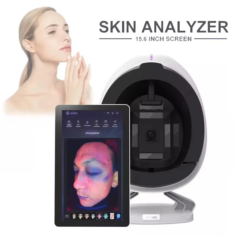 

New 15.6Inches 3D AI Skin Diagnosis Skin Scanner Care 36 Million Pixels Facial Analyzer Machine Skin Moisture Detection Analyzer