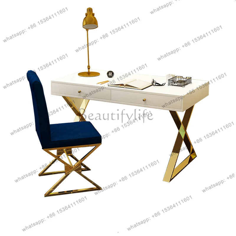 Nordic light luxury desk desk table home lacquered writing desk reception table