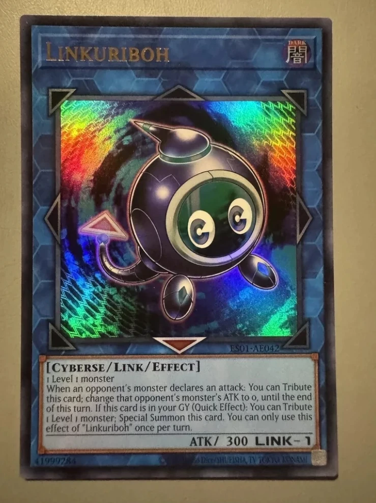 

Yugioh KONAMI Duel Monsters ES01-AE042 Linkuriboh Ultra Rare Asian English Collection Mint Card