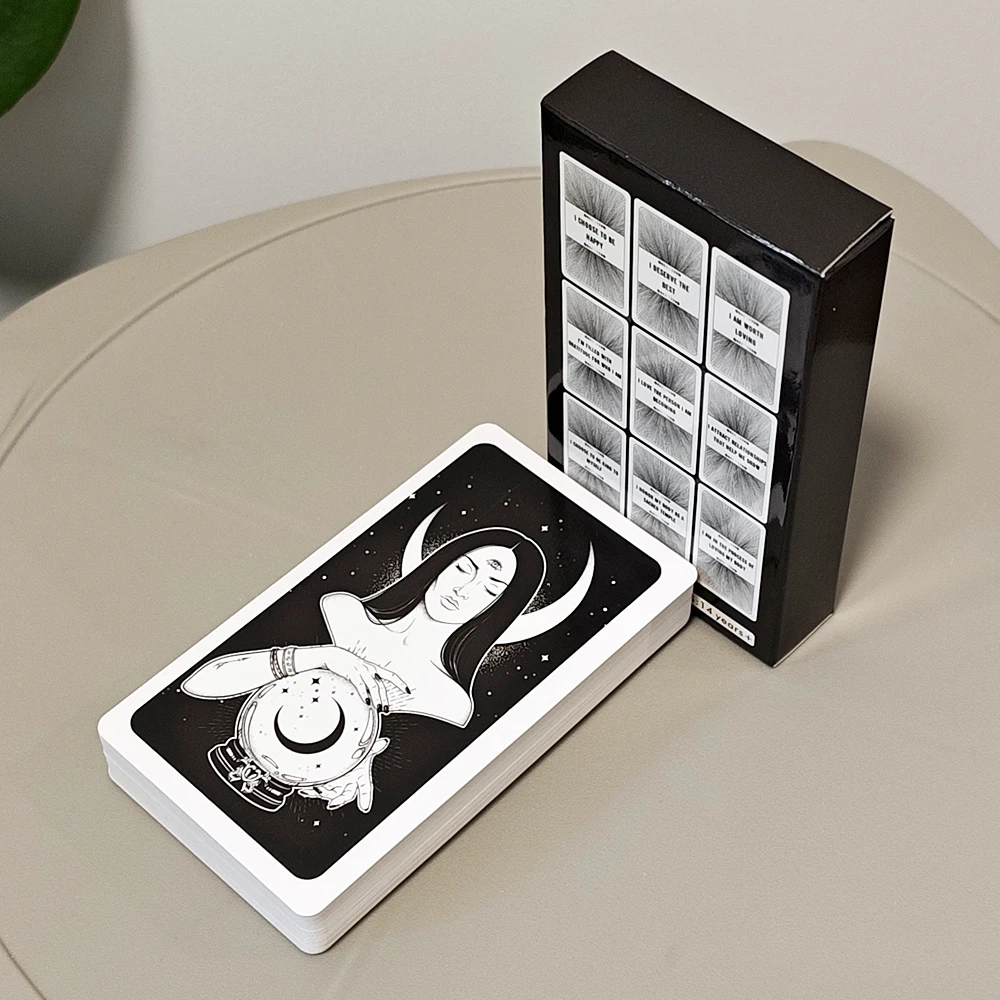 10,3 x 6 cm 54 szt. Kartki z afirmacjami o miłości do siebie dla codziennego inspiracji, manifestacji i uważności - Kartki z pozytywnymi cytatami