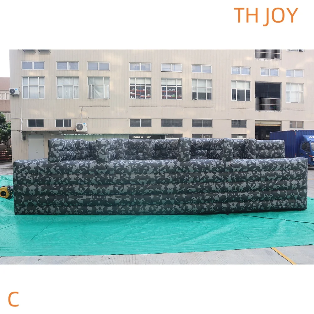 Outdoor Opblaasbare laser tag games arena 8x6m gigantische opblaasbare Spookhuis doolhof Halloween Labyrint puzzel spel