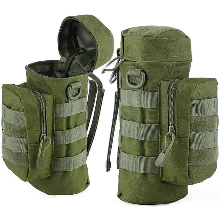 Tactical Molle Waterflesje Outdoor Sport Hydratatie Draagtas Nylon Reisketelpakket Met Schouderriem