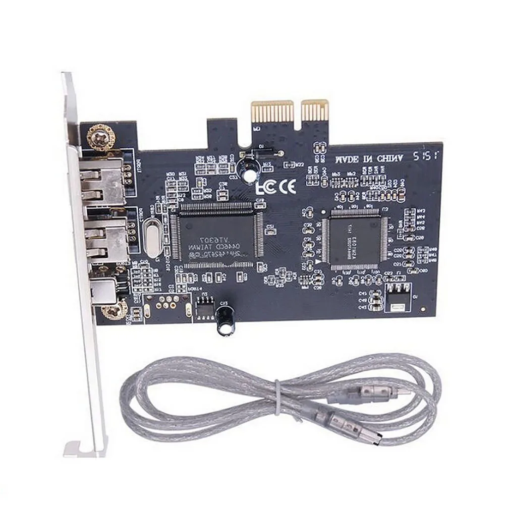 1394a Controller Card Firewire Controller Card ForPCI-E PCI Express FireWire 1394a IEEE 1394 Controller Card With Firewire Cable