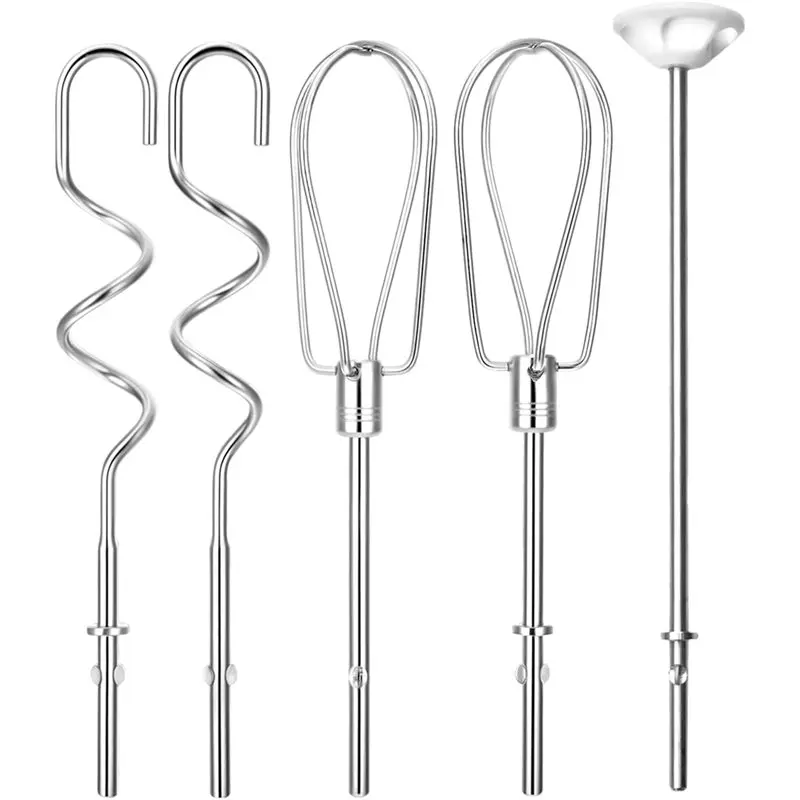 A67Z For Kitchenaid Hand Mixer Attachment Accessories-Beater Blade, Dought Hook, Whisk, Paddle, Blending Rod In Stainless Steel