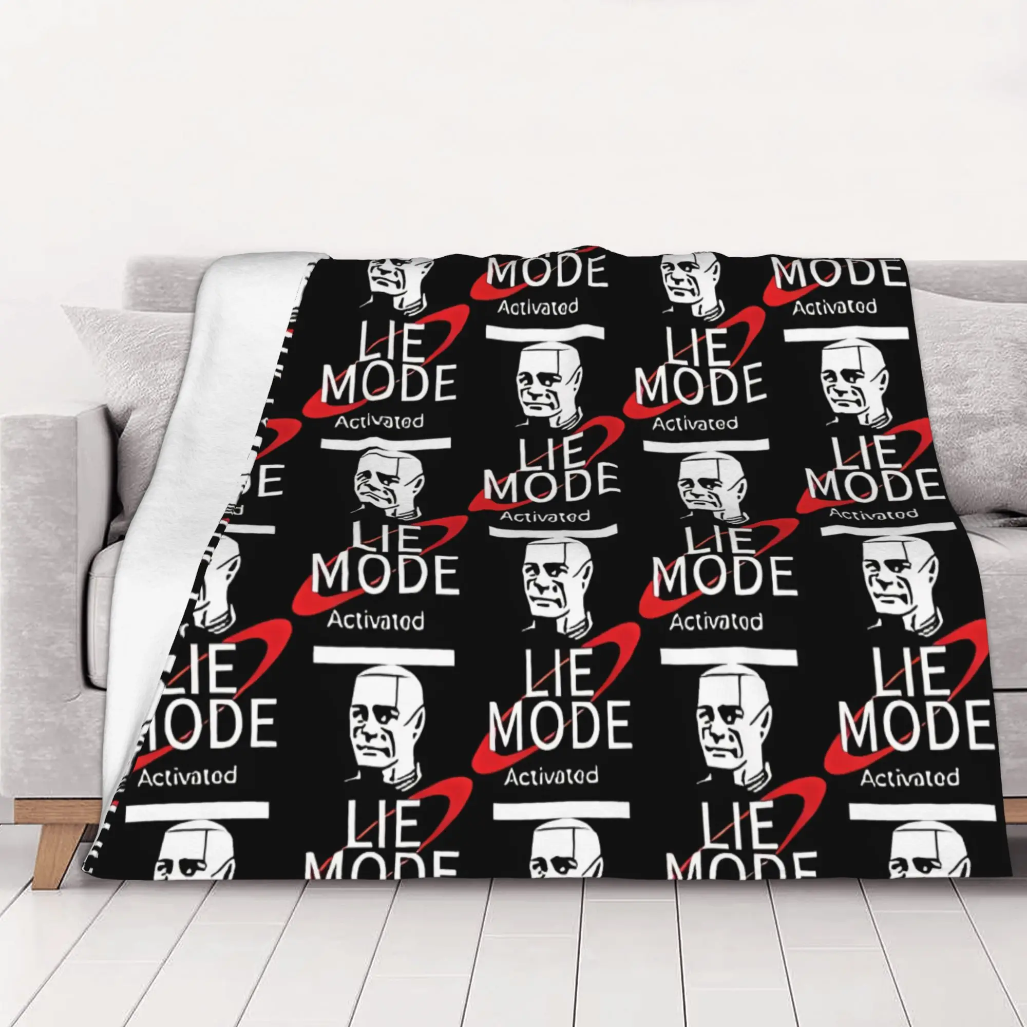 1PC Lie Mode Activated Smeg Head Red Dwarf home room decorations Winter Blankets for Adults Bedding Home Interior Sofa Knee