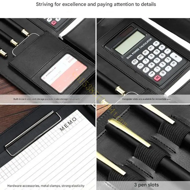 

Spacious Budget Binders Features Secure Zipper Closure Design PU Organizers 45BD