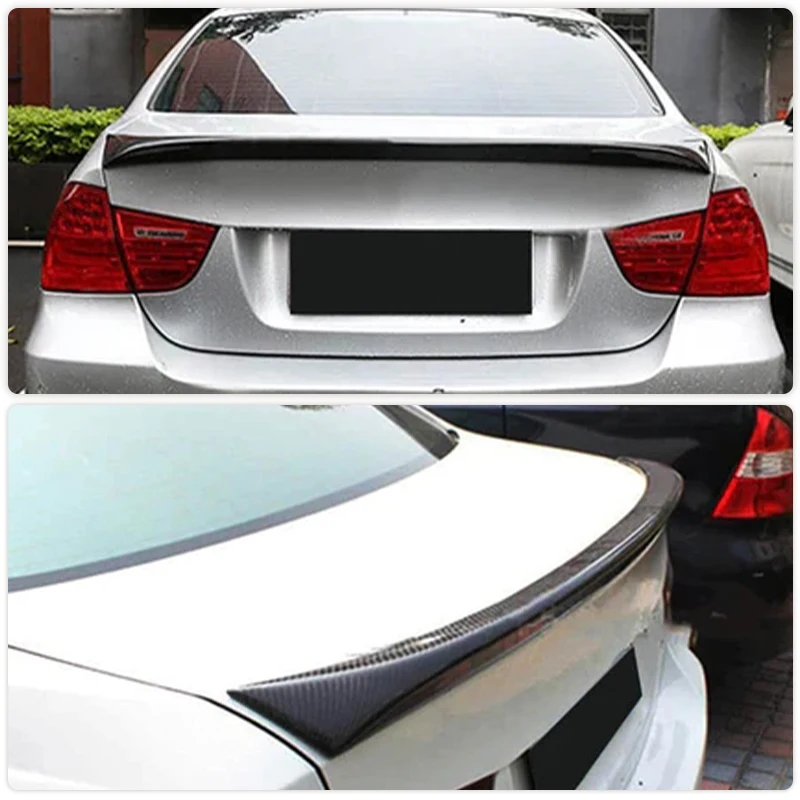 Car Rear Trunk Spoiler Wings Carbon Fiber for BMW 3 Series E90 M-Sport / E90 M3 Sedan 2005-2012 Rear Spoiler Boot Trunk Wing Lip
