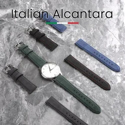 ALCANTARA Watch Band Straps 22mm 20mm 24mm Watch Accessories For Samsung Supercar Interior Same Suede Leather Watchbands