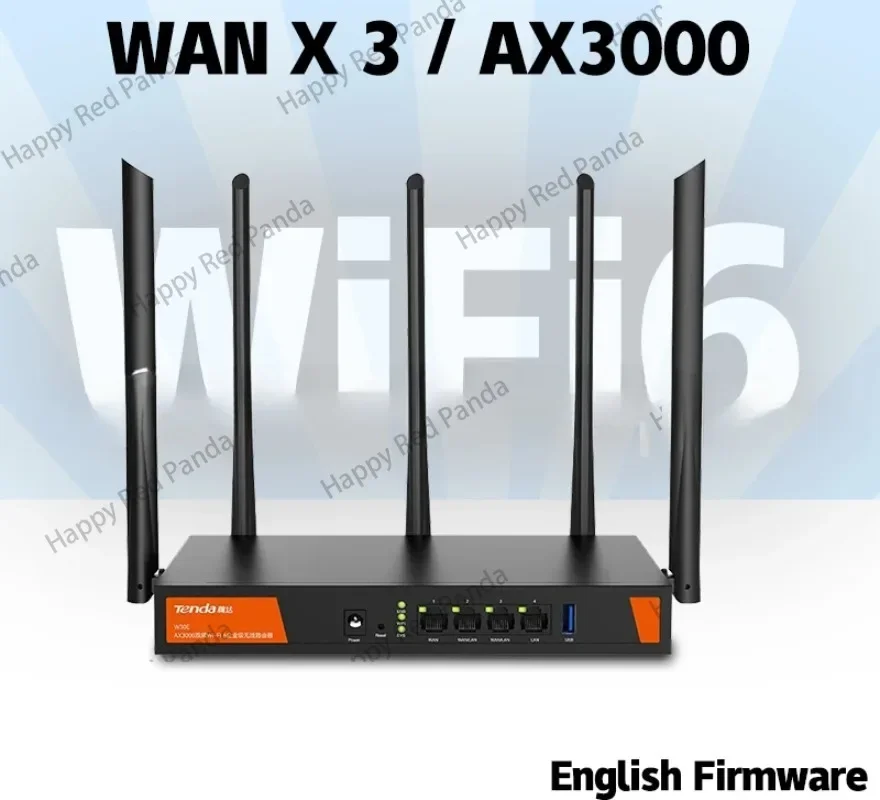 

W30E Wireless Gigabit Router, Gigabit, Network 6, 4 * LAN, 3000Mbps, 2.4GHz, 5.8GHz, USB, 5G Access Point, Dual Bank, 1.7GHz 256