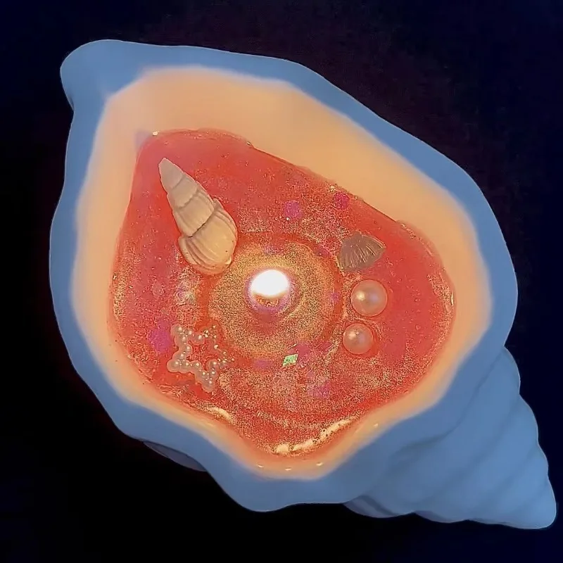 قطعة واحدة من الشموع العطرية المستوحاة من المحيط اليدوية لديكور غرفة المعيشة والمكتب المنزلي - براعة بلاستيكية