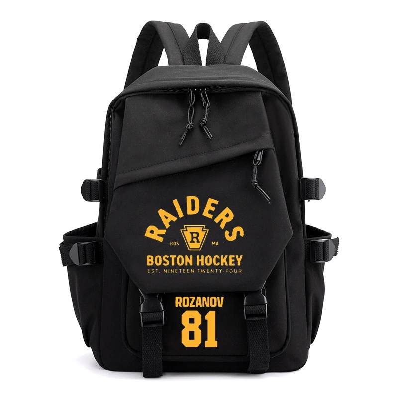Heated Rivalry Canvas School Backpack For Girls Women Casual College Student Bag With Pockets For Campus Travel Back To School