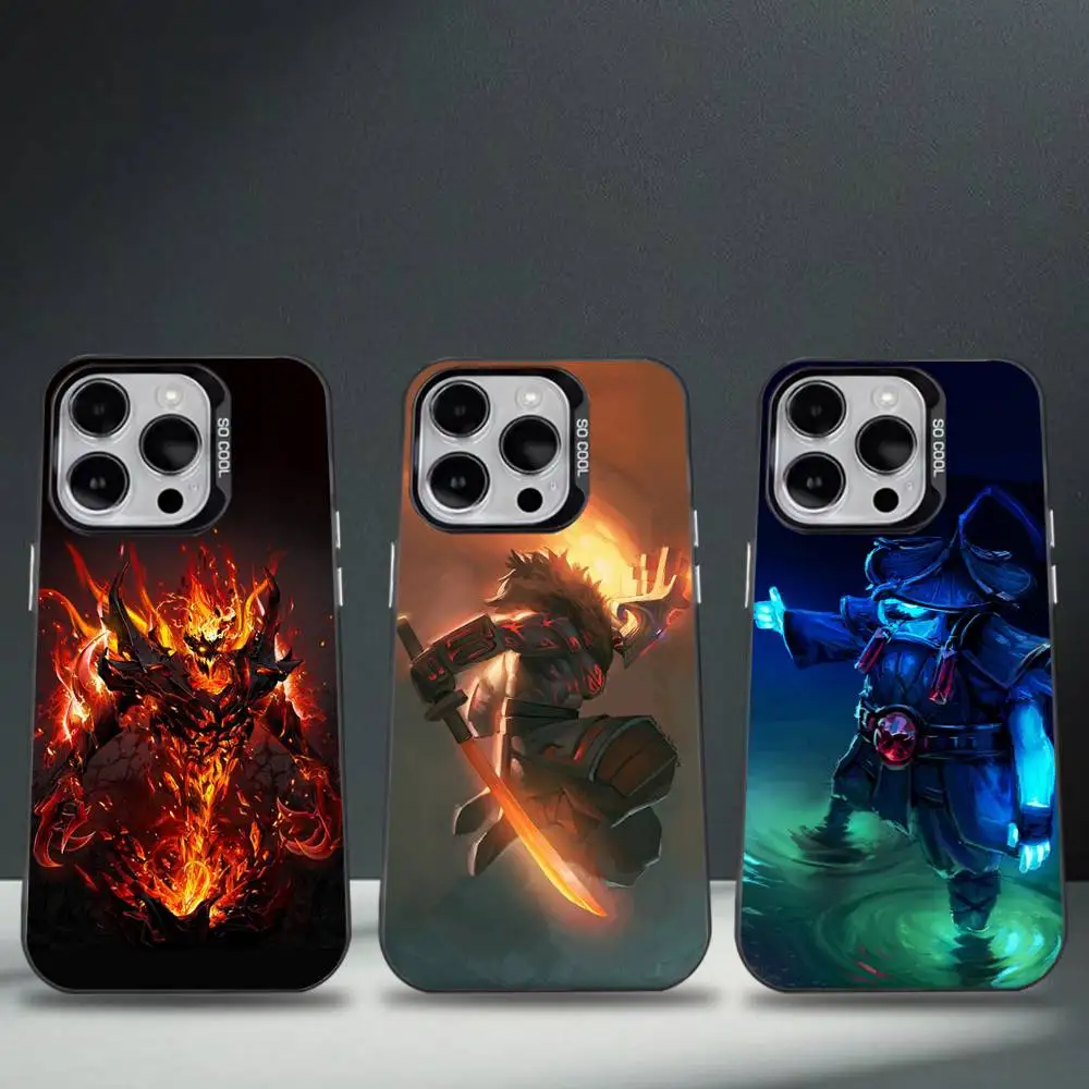 حافظة هاتف D-Dota-a 2 رائعة لهاتف iPhone 17,16,15,14,13,12,11,Pro,Max,Plus,E,Air,Mini Black Tpu #1