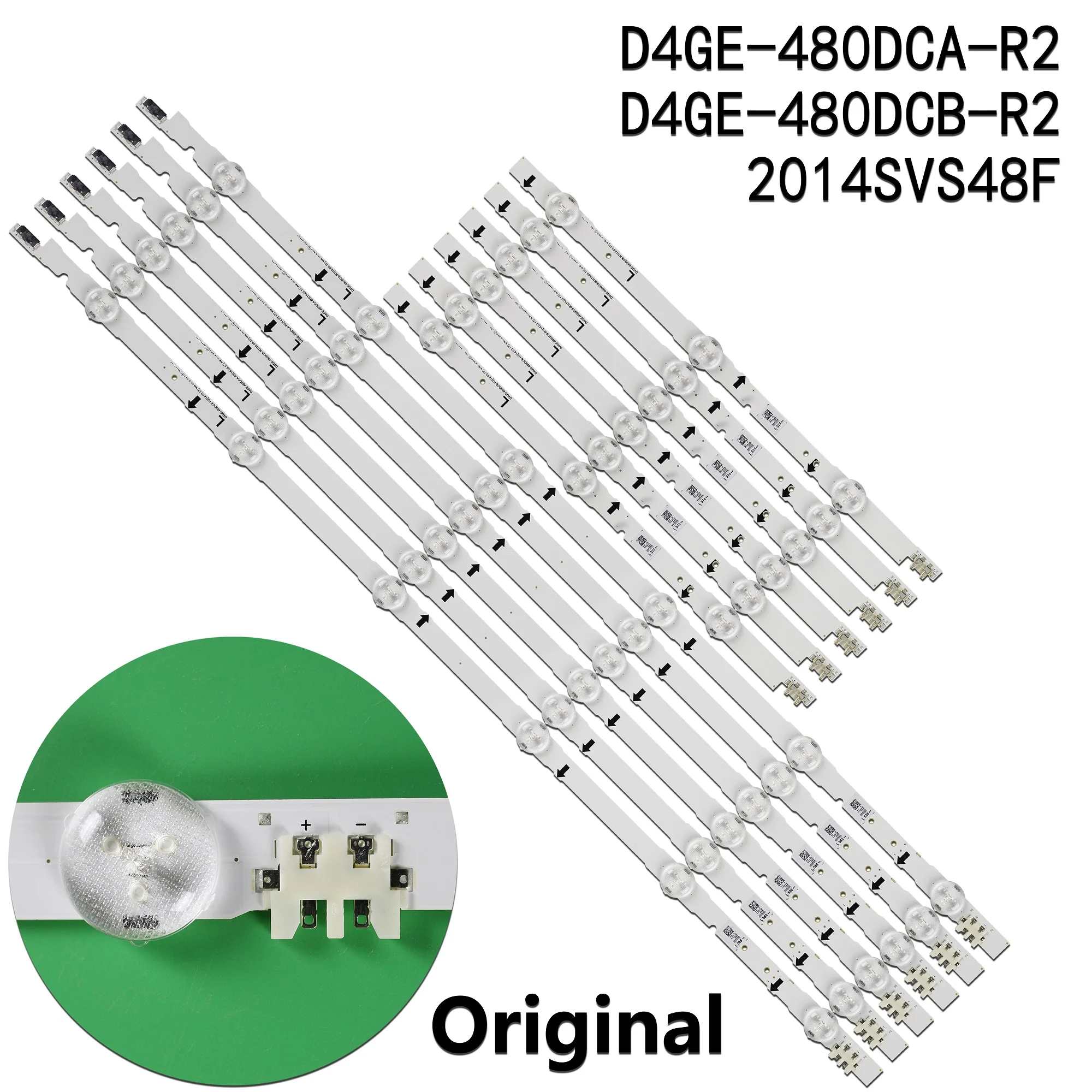 1set LED Strip For 2014SVS48F_3228_R03 L06 LM41-00099D LM41-00099E UE48J6200 UE48J6200AR UE48J6270 GH048BGLV2H CY-GH048BGLV8H