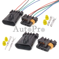 1 Set 4 Hole 12162144 12162102 AC Assembly Auto Wire Socket Car Oxygen Sensor Plastic Housing Waterproof Connector