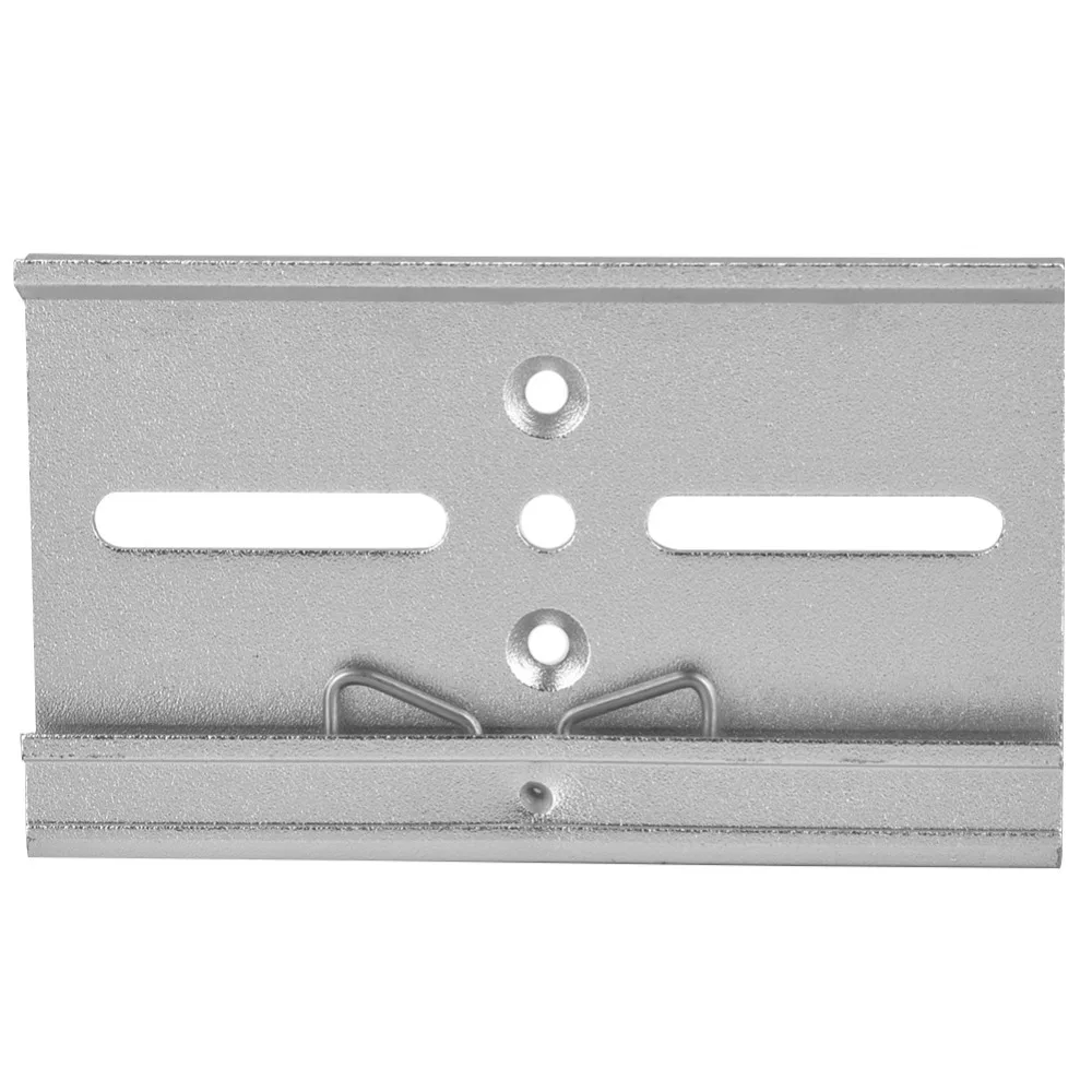 80mm /100mm Wide 35mm Din Rail Fixed Clamp Aluminum Frosted Din Rail Fixed Clip Silver Relay Din Rail Clamp Control Panel